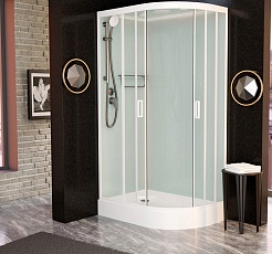 Frank Душевая кабина F412 L white с крышей – фотография-2